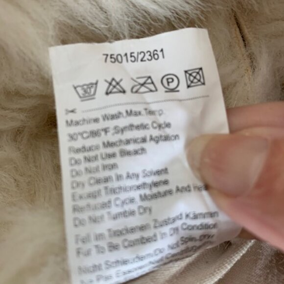 TAIFUN white faux fur jacket US 8 very warm - Picture 6 of 9